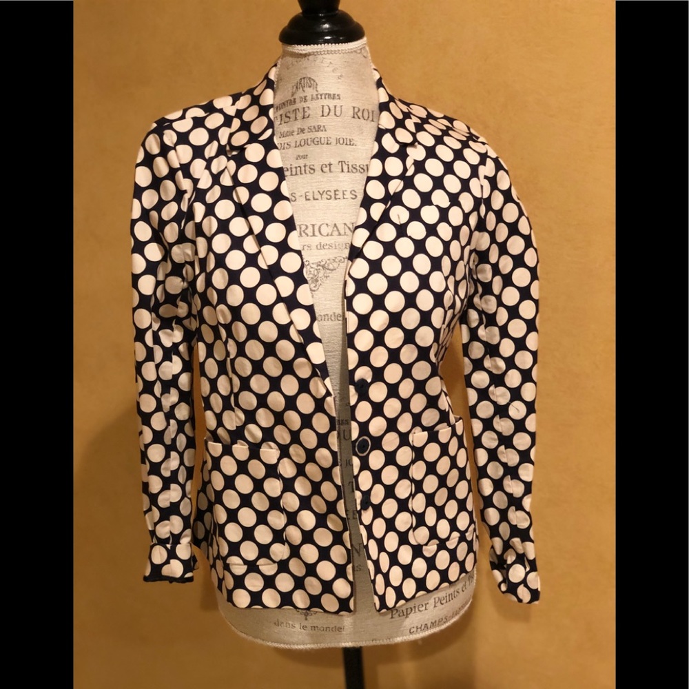 J.Crew Navy and Cream Blazer